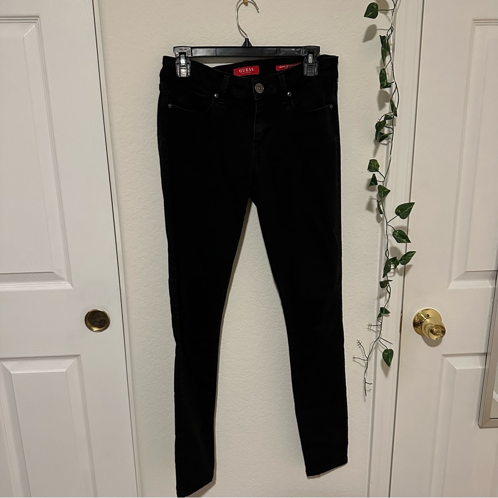 Guess black skinny jeans